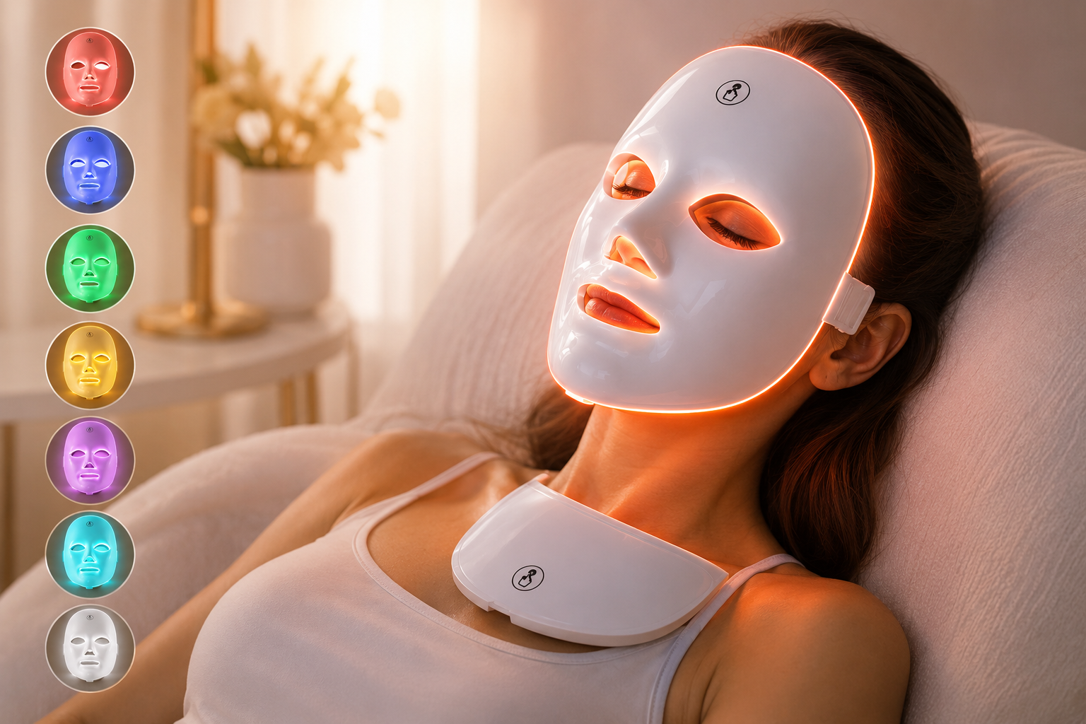 Face Glow Mask Pro — 7-Colour LED Light Therapy By Trendzorah