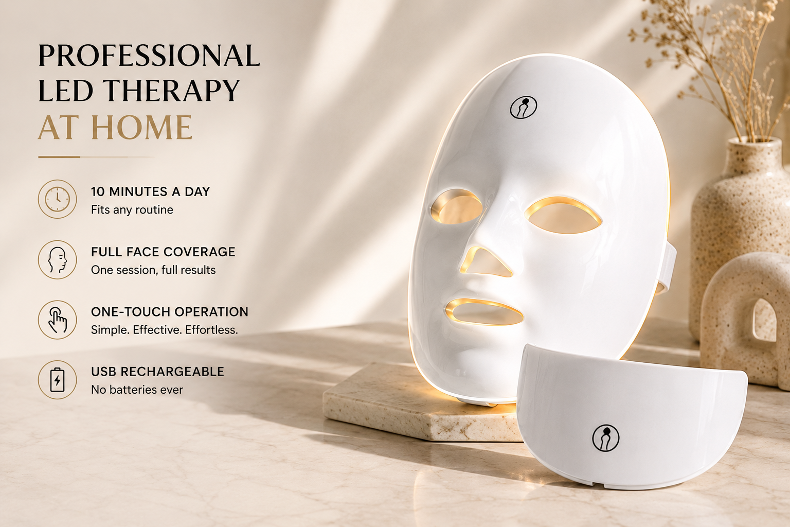 Face Glow Mask Pro — 7-Colour LED Light Therapy By Trendzorah