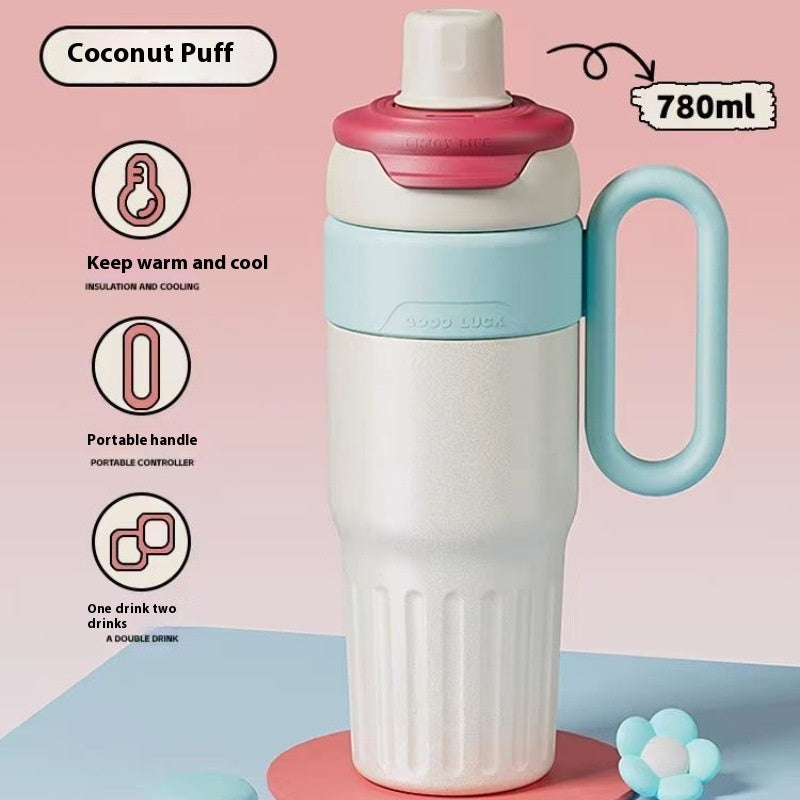 Sipzorr 780ml dual-drink insulated tumbler – view 3